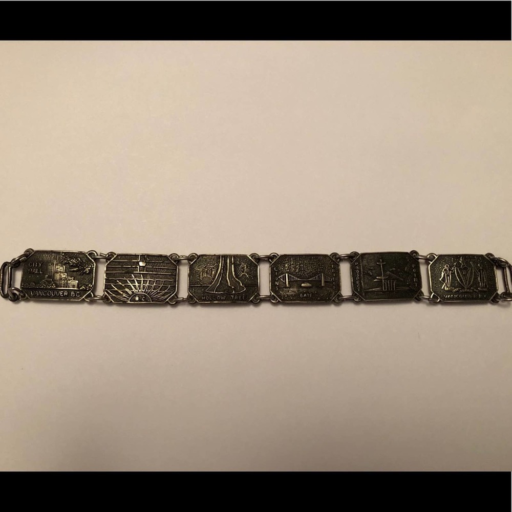 Unique Vintage Vancouver travel charm bracelet